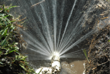 Escondito sprinkler pipe repair